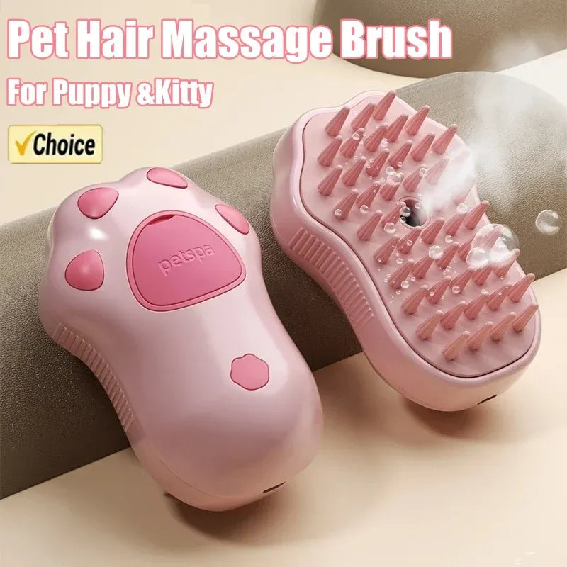 3-in-1 Cat Steam Brush Comb