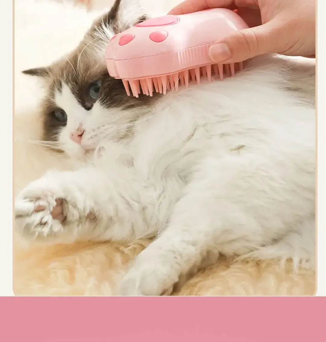 3-in-1 Cat Steam Brush Comb